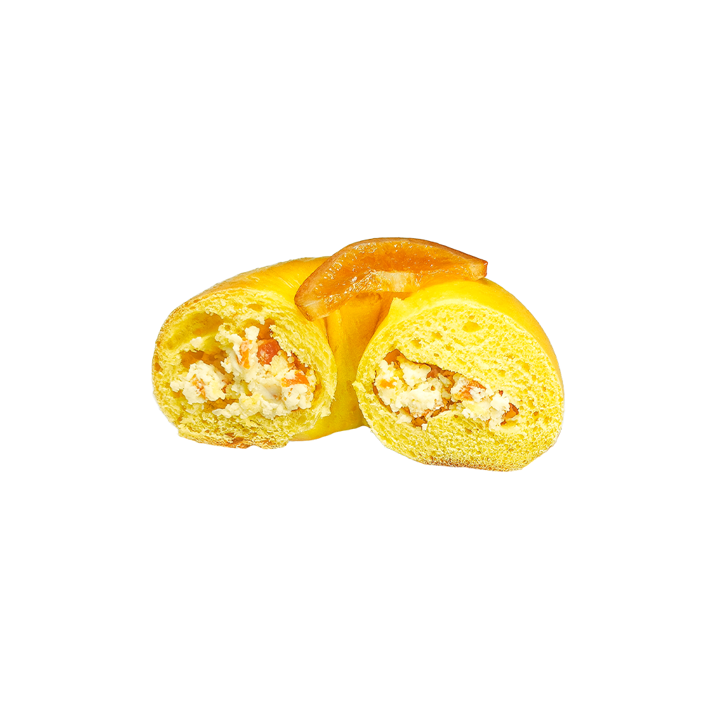 Söt Och Uppfriskande Apelsin Gräddost Bagel Söt Och Uppfriskande Apelsin Gräddost Bagel