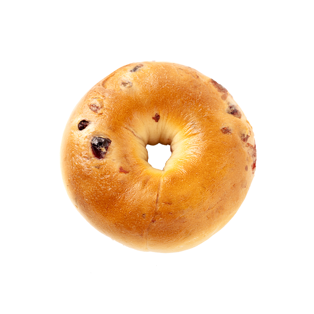 Hälsosam och fettsnål tranbärsbagel Hälsosam och fettsnål tranbärsbagel