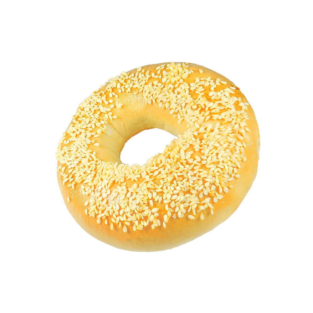 Högkvalitativ vetekälla saltad sesambagel
