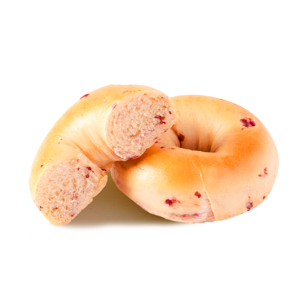 Hälsosam och fettsnål tranbärsbagel Hälsosam och fettsnål tranbärsbagel